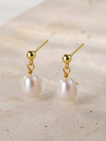Hey Happiness Ohrringe 'Ball and Pearl'‌‌‌‌‌ in Gold