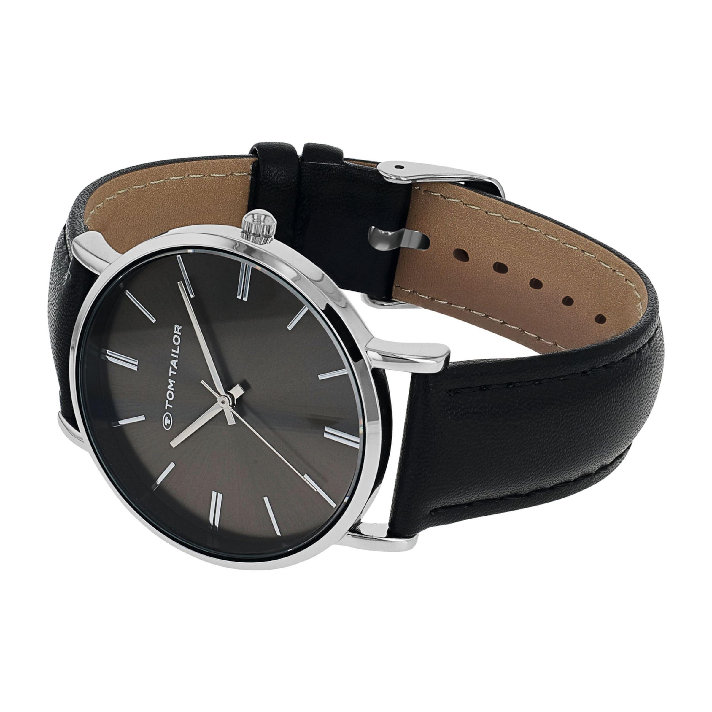 TOM TAILOR Analog Watch in Black