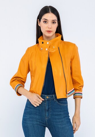 Veste mi-saison Giorgio di Mare en orange