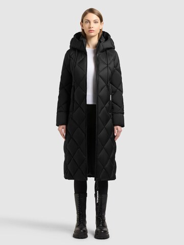 khujo Wintermantel 'Cilia2' in Zwart
