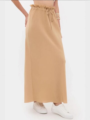 Jupe Hiccup en marron : devant