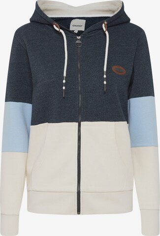 Oxmo Zip-Up Hoodie 'Kate' in Beige: front