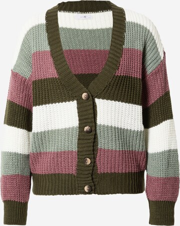 Hailys Knit Cardigan in Green: front