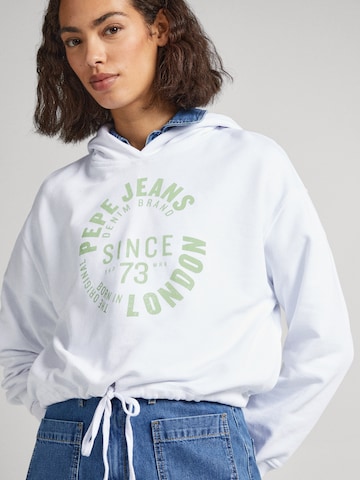 Sweat-shirt 'ALEXANDRA' Pepe Jeans en blanc