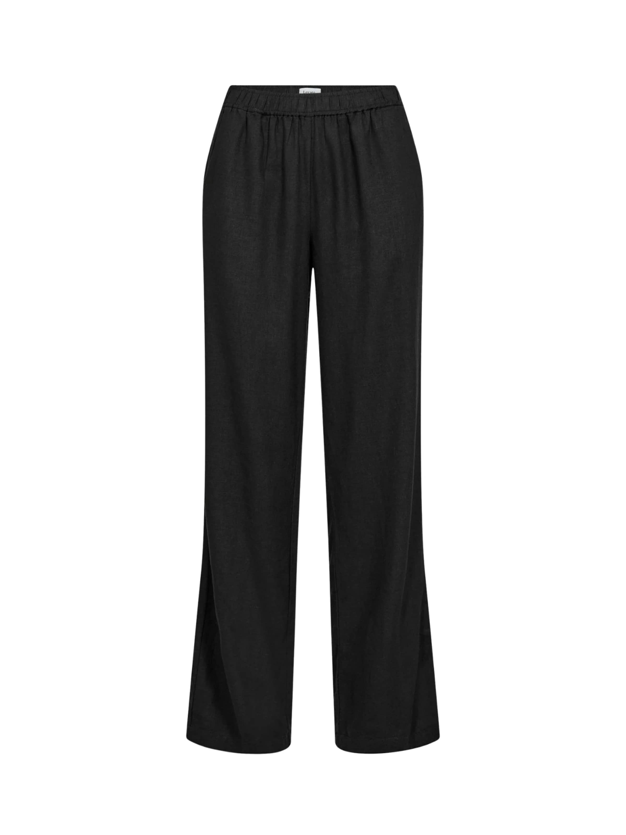 Levete Room Regular Pants ' LR-NAJA ' in Black: front