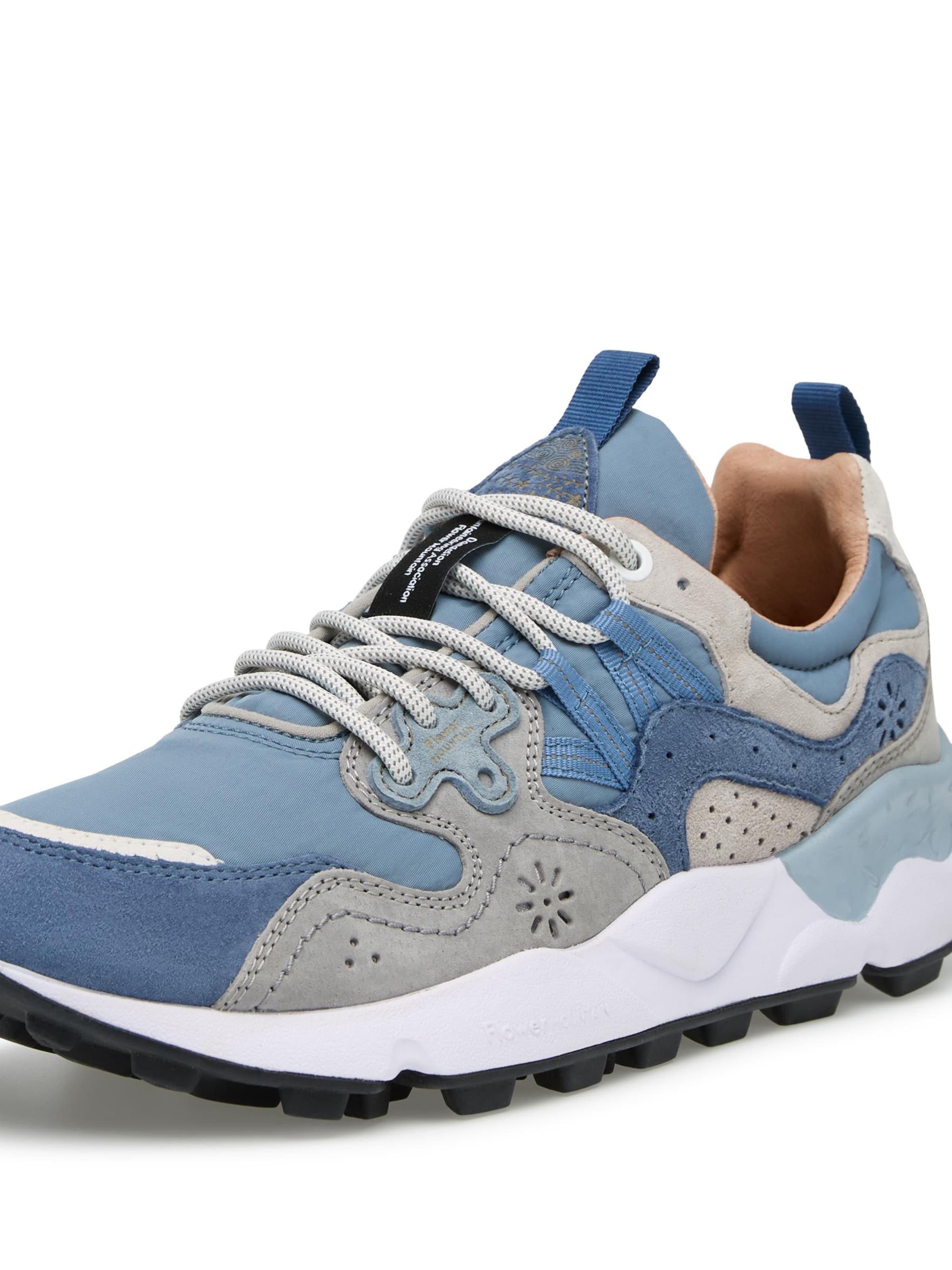 Flower Mountain Platform trainers 'YAMANO 3 MAN' in Blue: front
