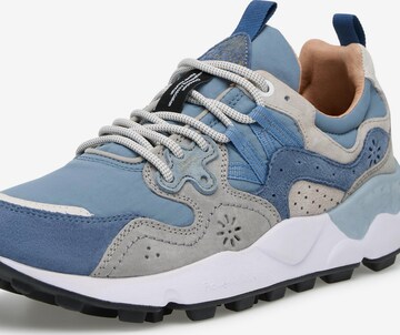 Baskets basses 'YAMANO 3 MAN' Flower Mountain en bleu : devant