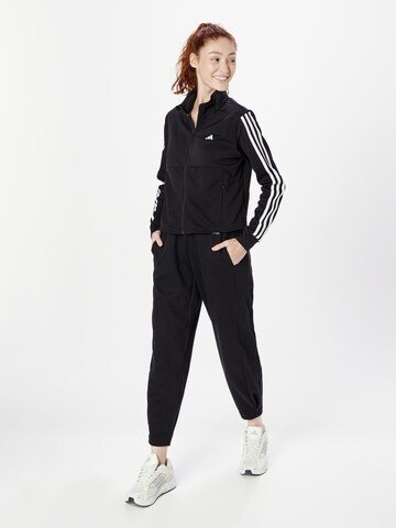 ADIDAS PERFORMANCE Sportief sweatvest 'Train Essentials 3-Stripes' in Zwart