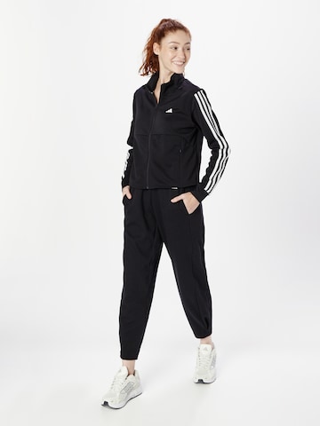 ADIDAS PERFORMANCE Sportsweatjacke 'Train Essentials 3-Stripes' in Schwarz