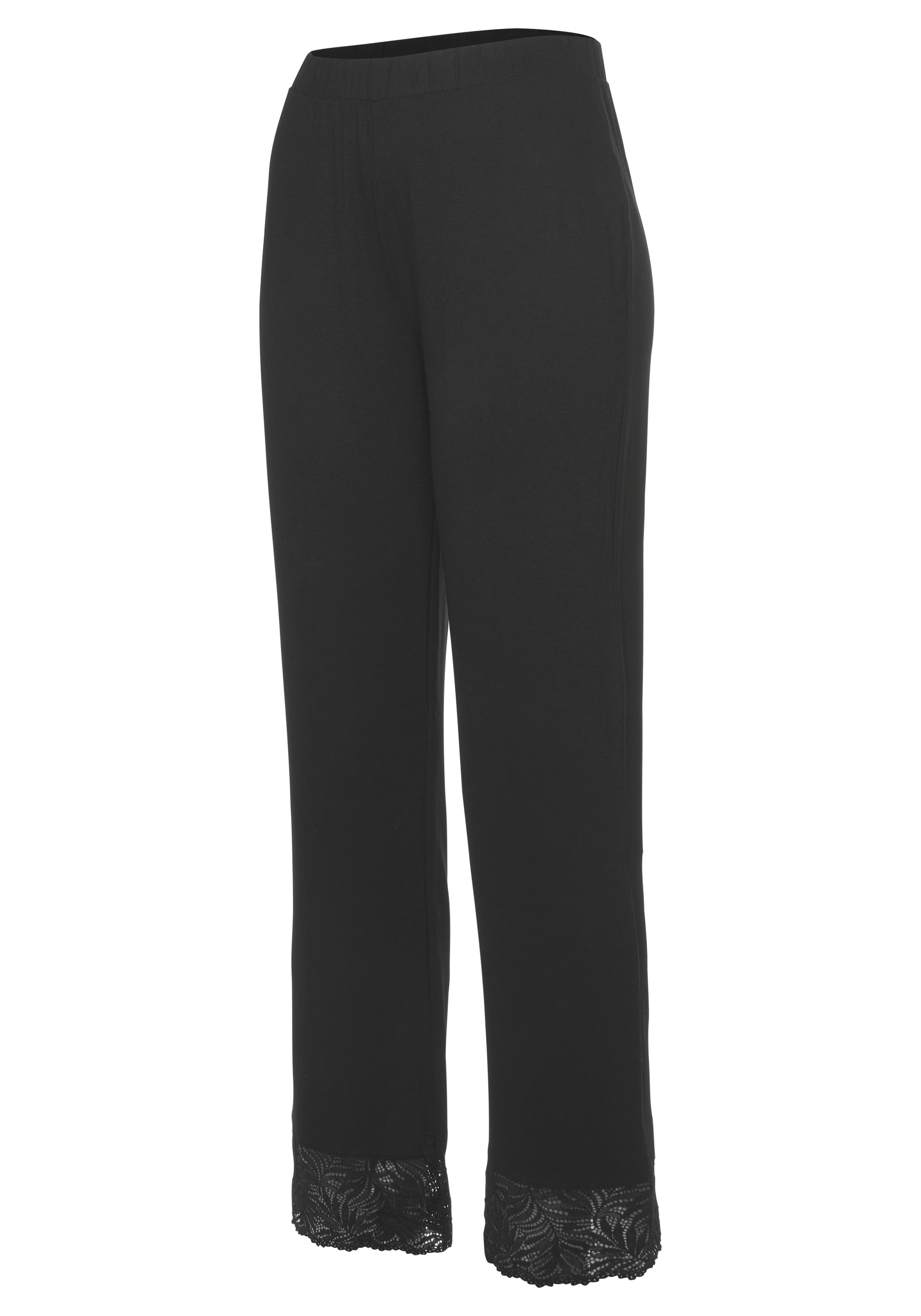 LASCANA Spodnji del pižame | črna barva