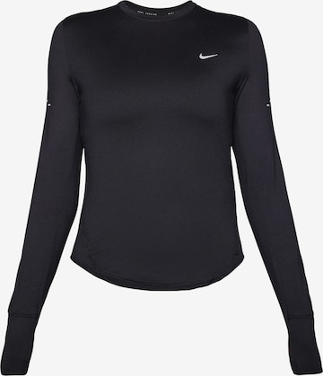 juoda NIKE Sportiniai marškinėliai 'SWIFT': priekis