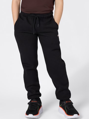 Tapered Pantaloni di Champion Authentic Athletic Apparel in nero: frontale