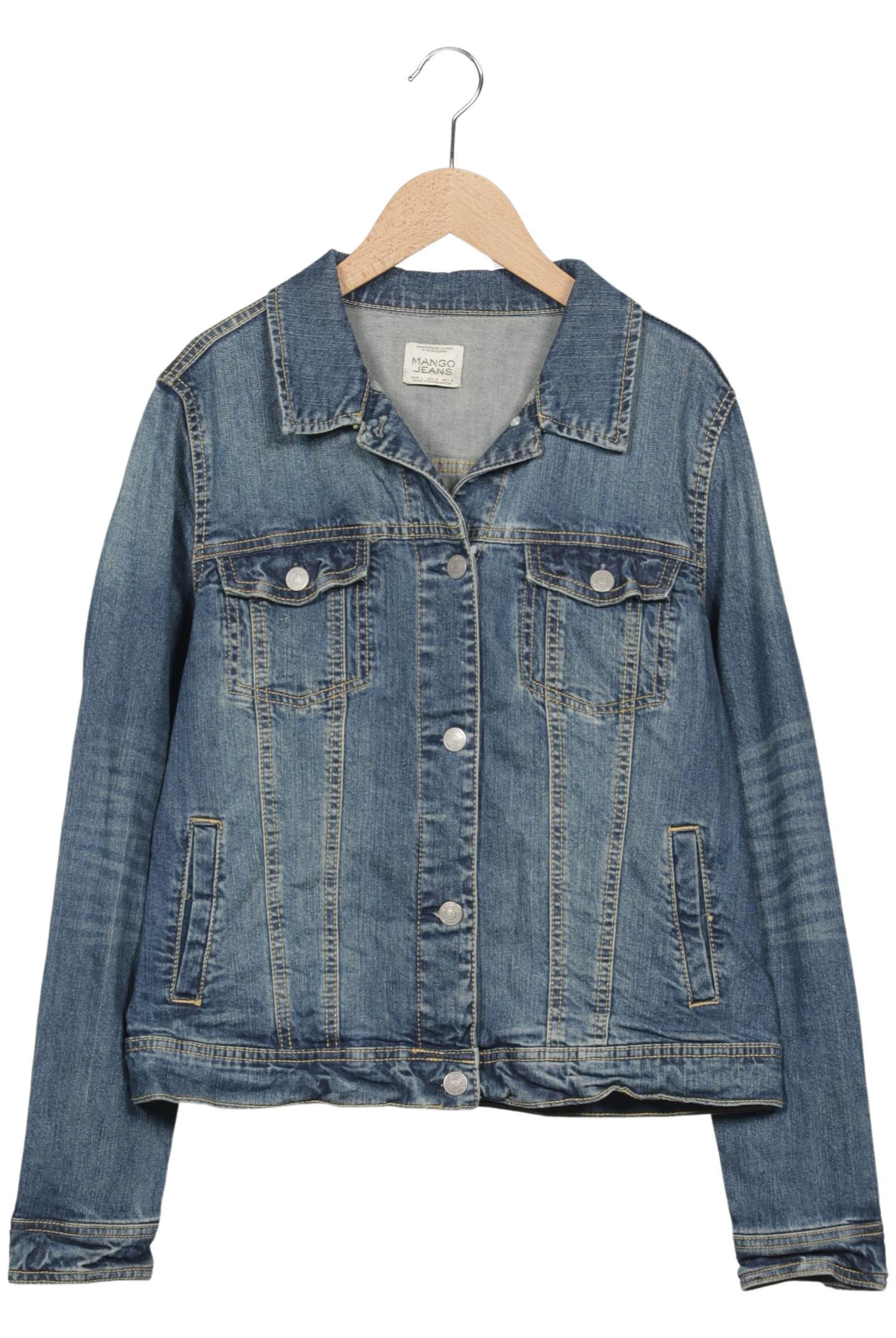 MANGO Jacke L in Blau: Vorderseite