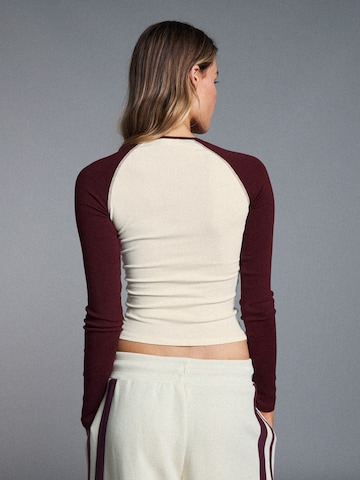 Bershka Tričko – červená