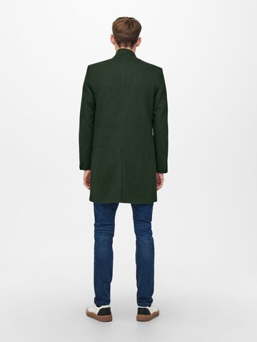 Only & Sons Between-Seasons Coat 'Oscar' in Green