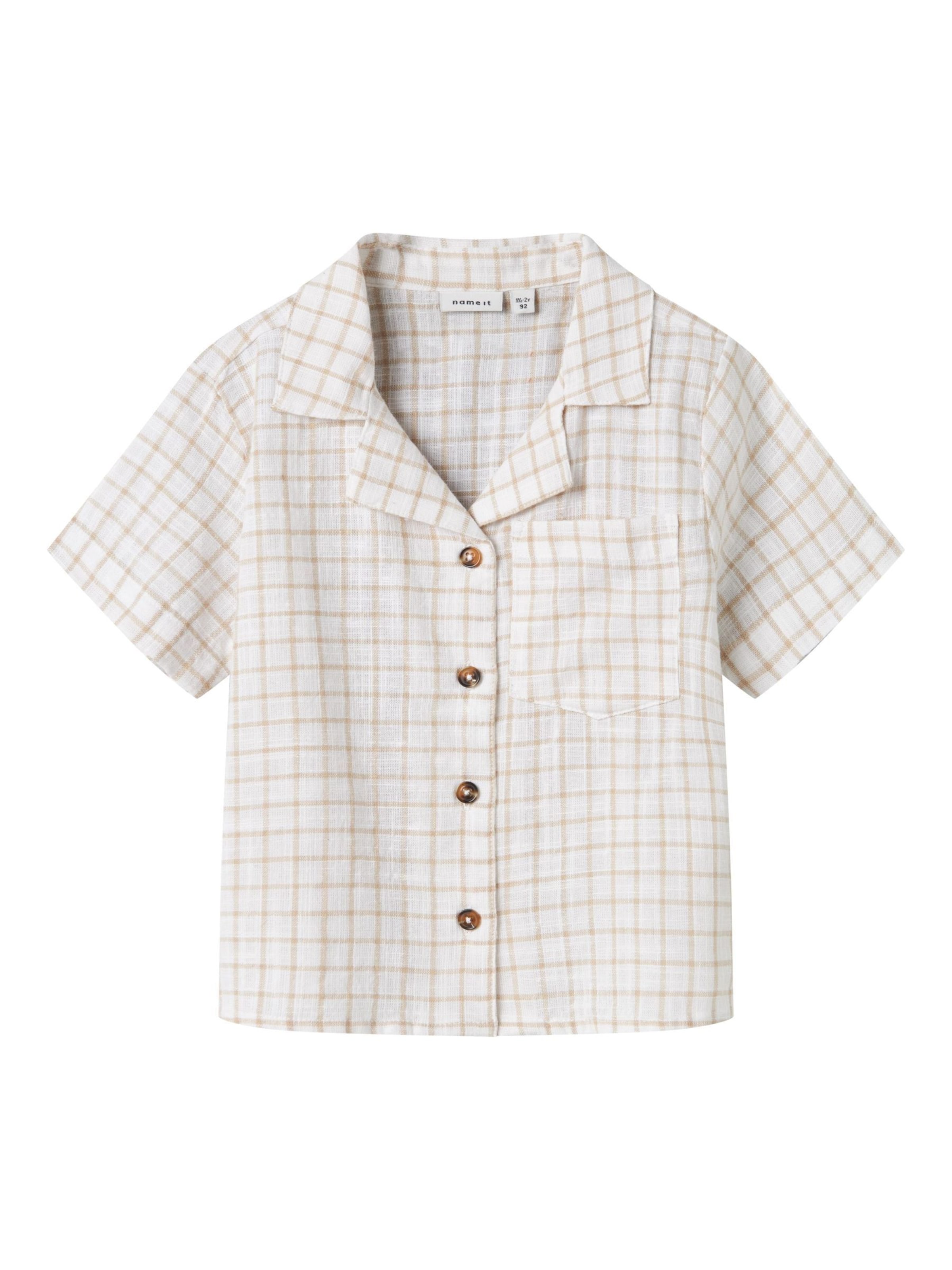 NAME IT Button Up Shirt in White, Item view