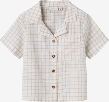 Coupe regular Chemise NAME IT en blanc : devant