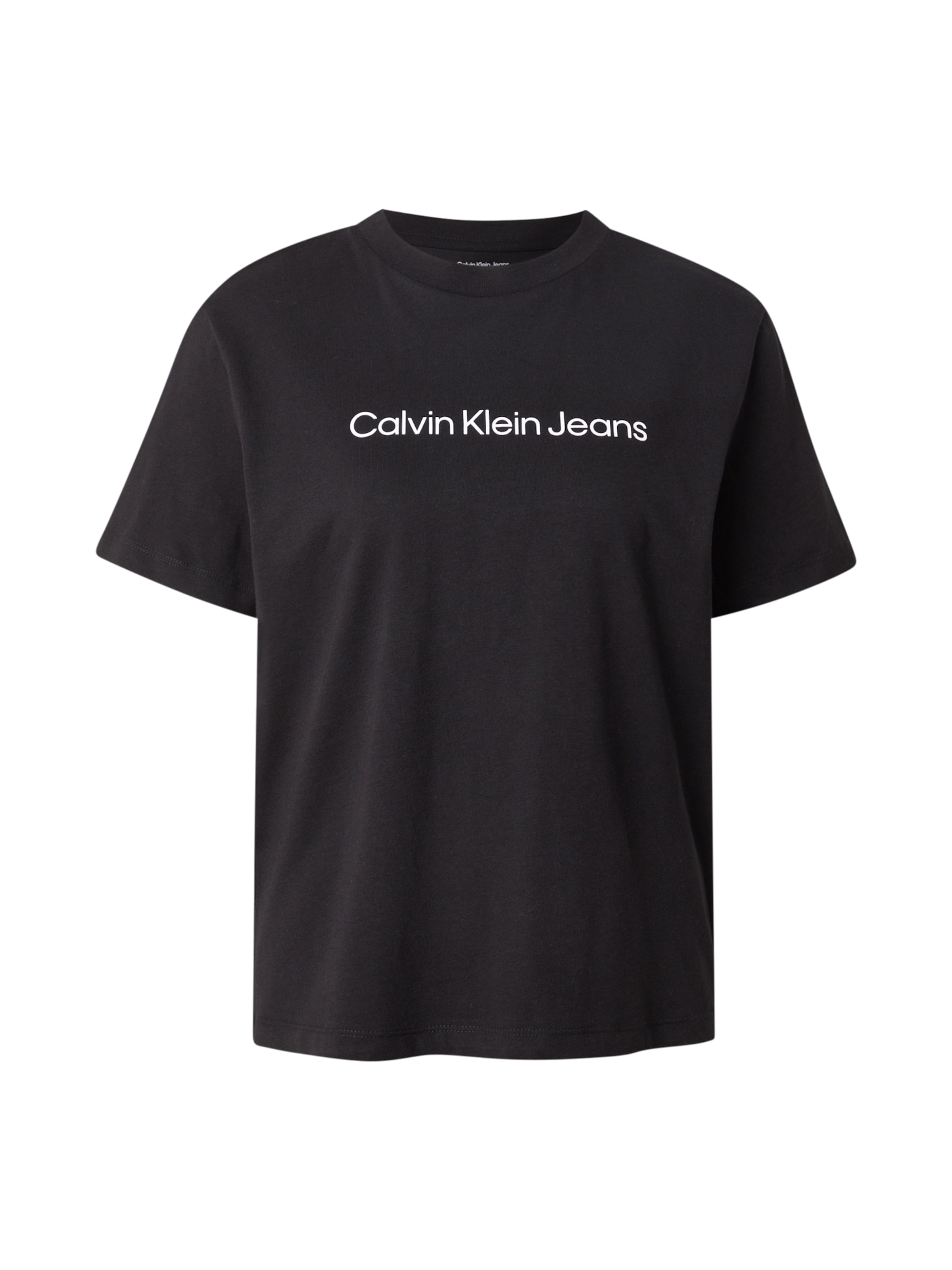 Calvin Klein Jeans Póló - fekete: elől