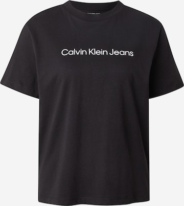 Calvin Klein JeansMajica - crna boja: prednji dio