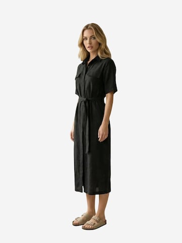 My fashion Sukienka koszulowa w kolorze czarny