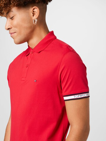 TOMMY HILFIGER Poloshirt in Rot