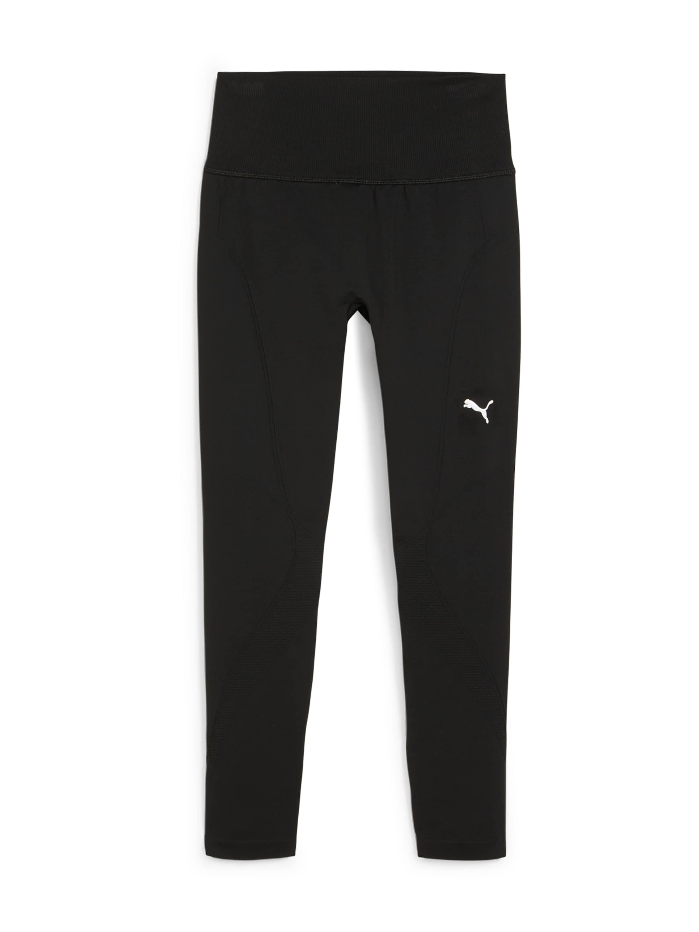 Skinny Pantaloni sport de la PUMA pe negru: față
