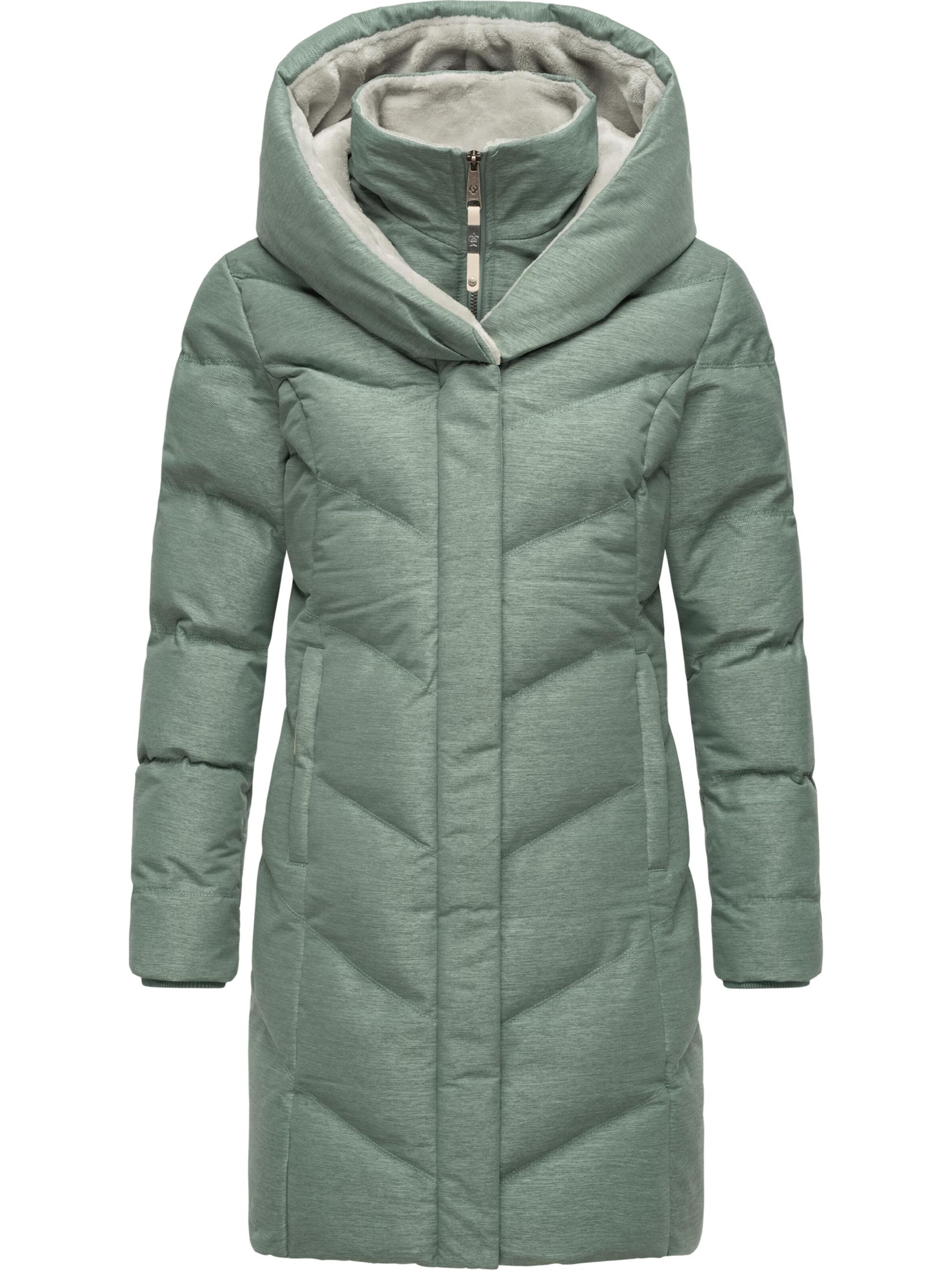 Ragwear Talvemantel 'Natalka', värv roheline