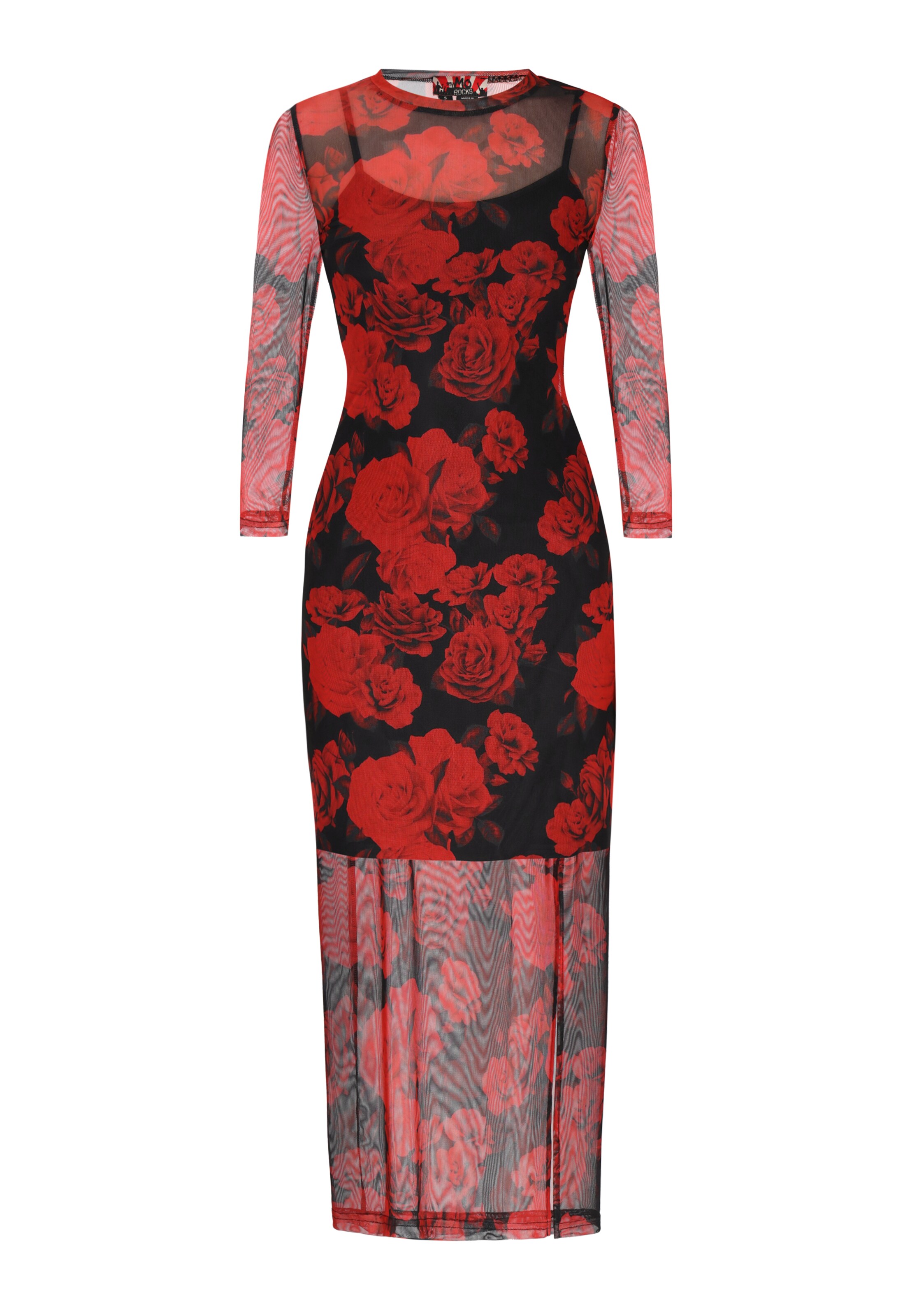 myMo ROCKS Šaty 'Valentine's Day' - rubínová / čierna, Produkt