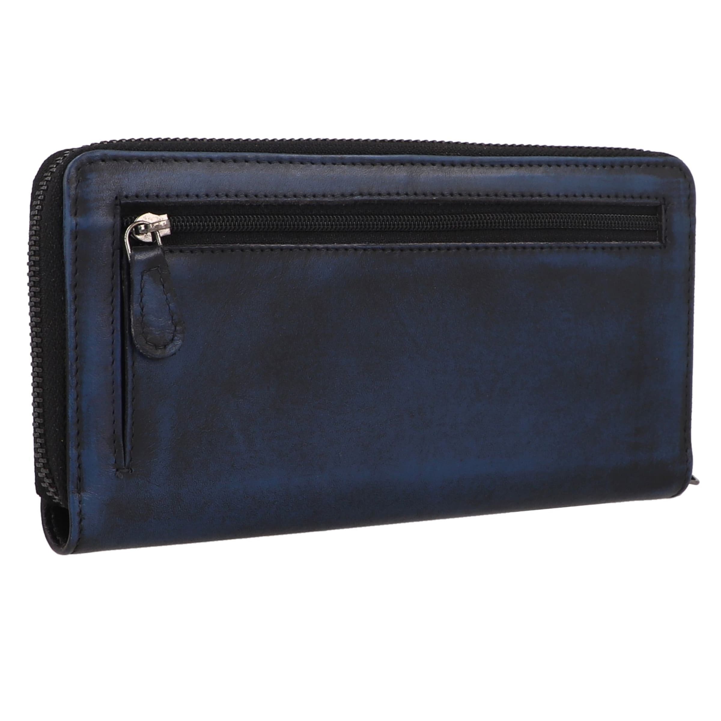 GREENBURRY Wallet 'Destressed' in Blue