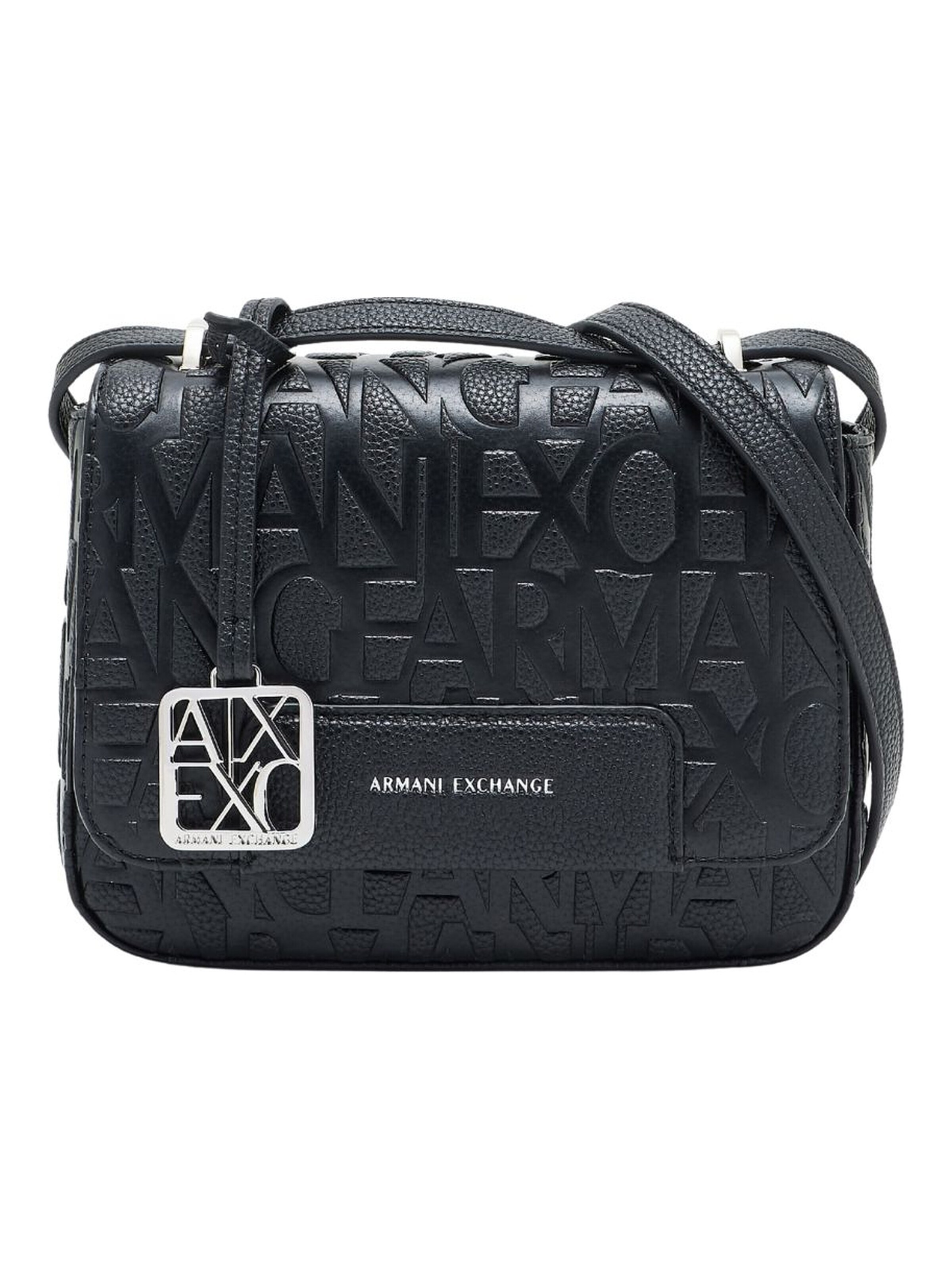 Borsa a tracolla di ARMANI EXCHANGE in nero: frontale