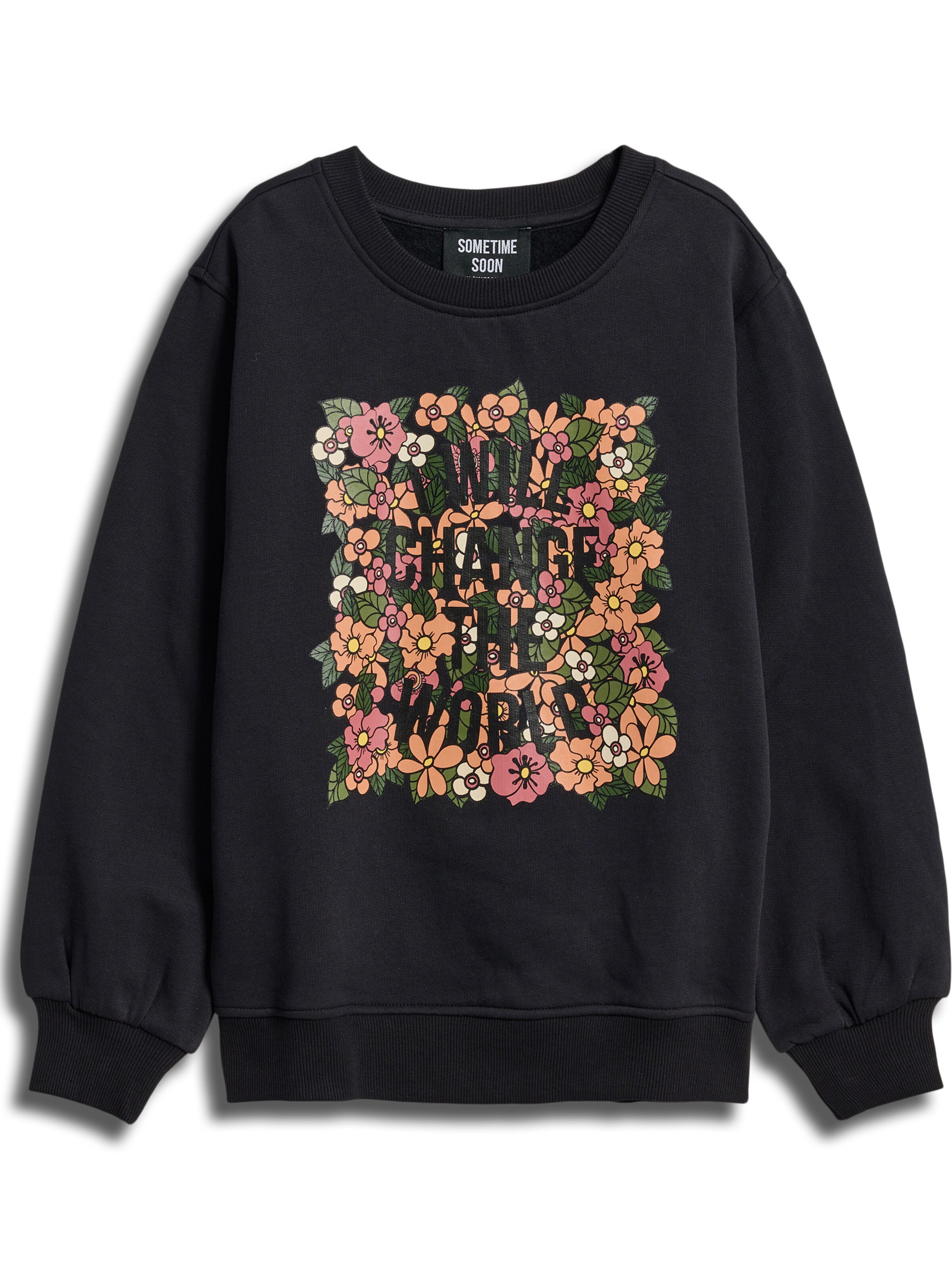 SOMETIME SOON Sweatshirt i sort: forside