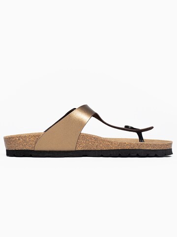 Bayton T-bar sandals 'Mercure' in Brown