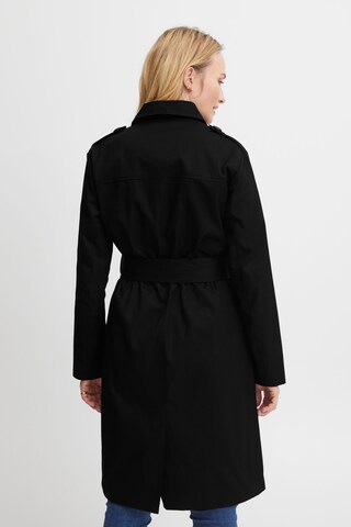 Fransa Trenchcoat 'Cassie' in Schwarz