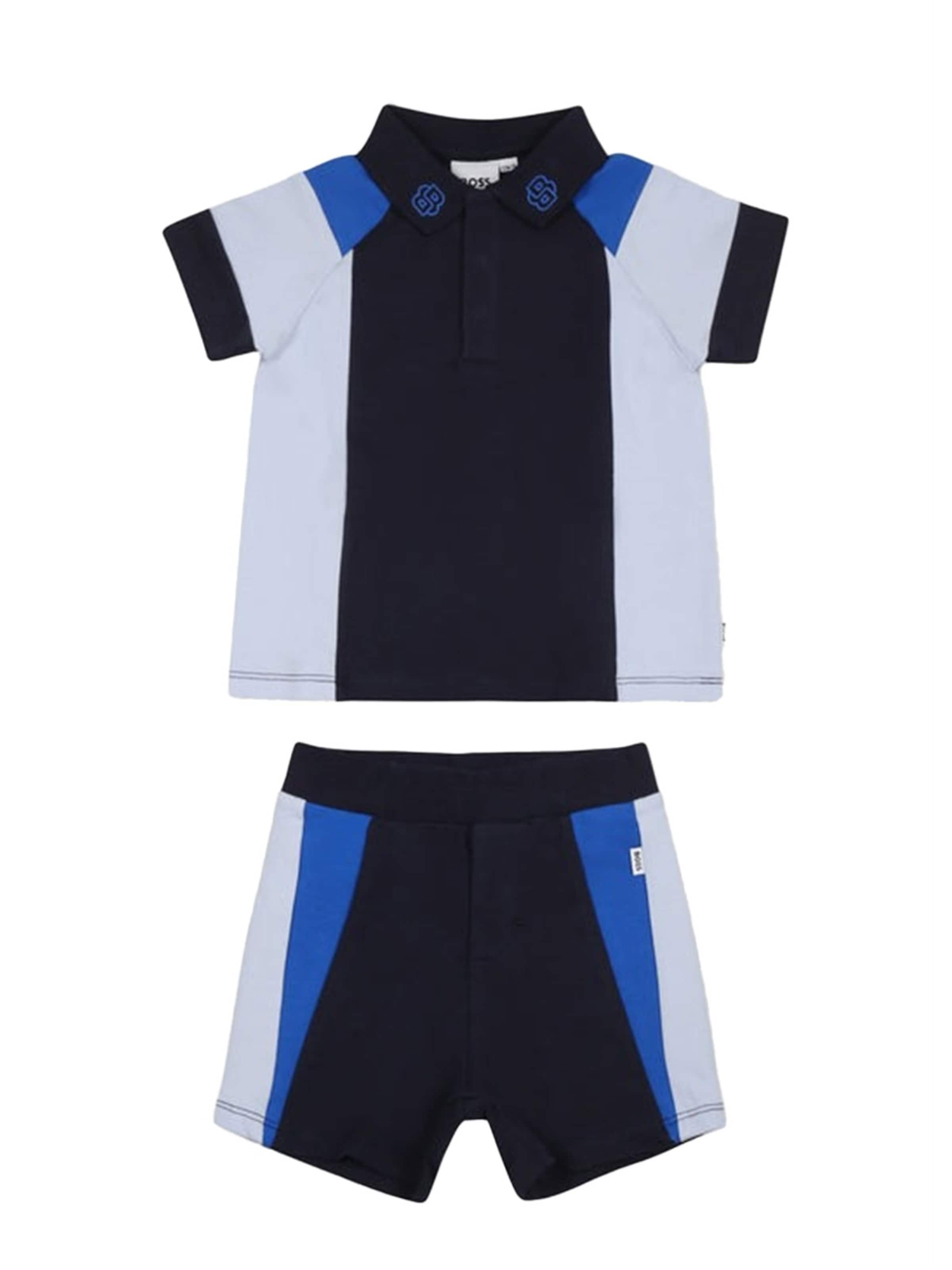 Set 'Completo blu per neonato' BOSS en bleu : devant