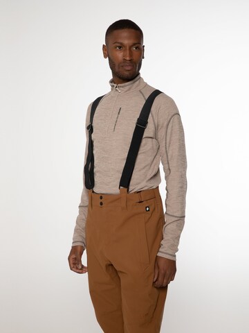 PROTEST Regular Workout Pants 'OWENY' in Brown: front