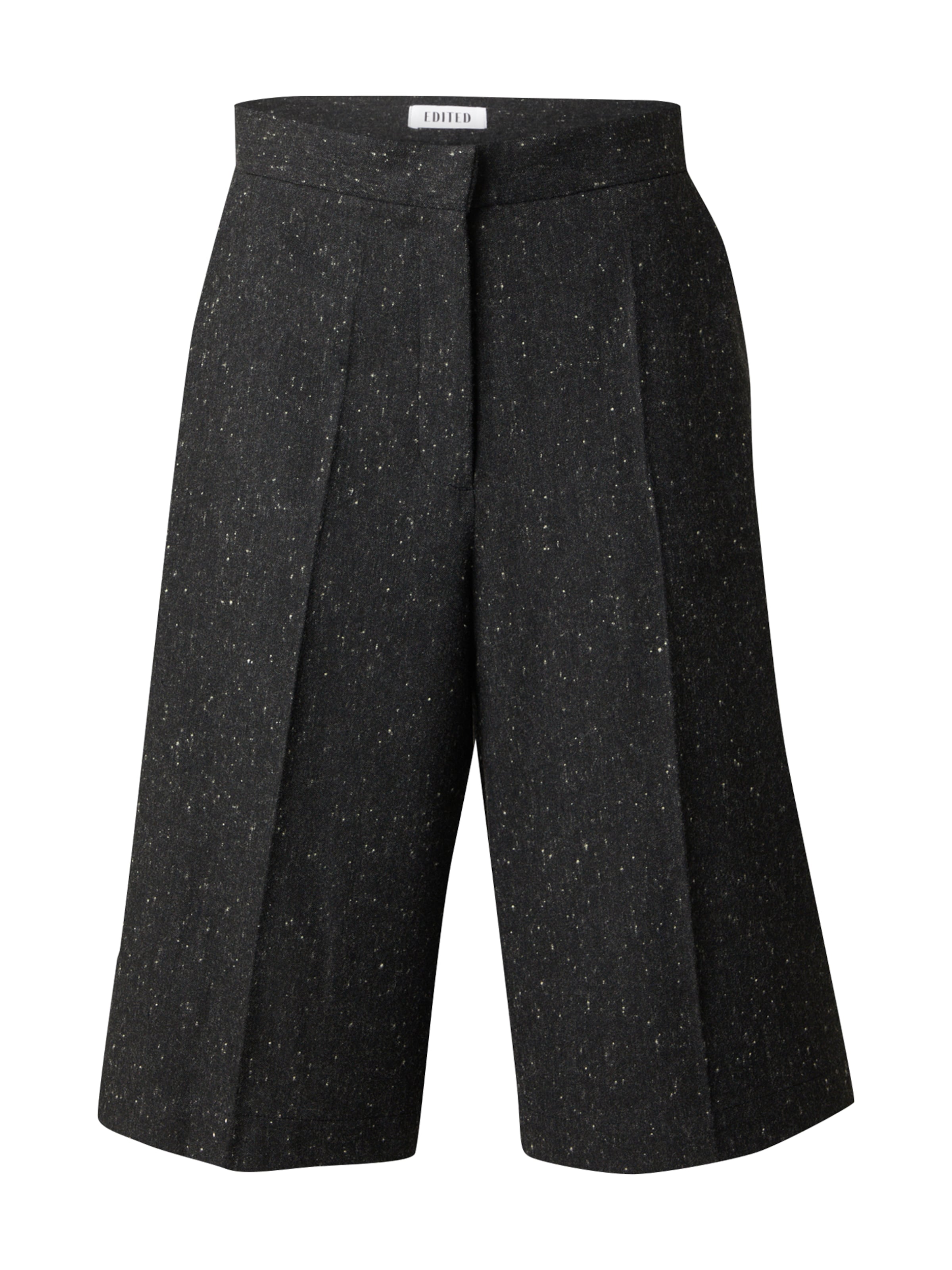 EDITED - Loosefit Calças com vincos 'Yessica' em cinzento: frente