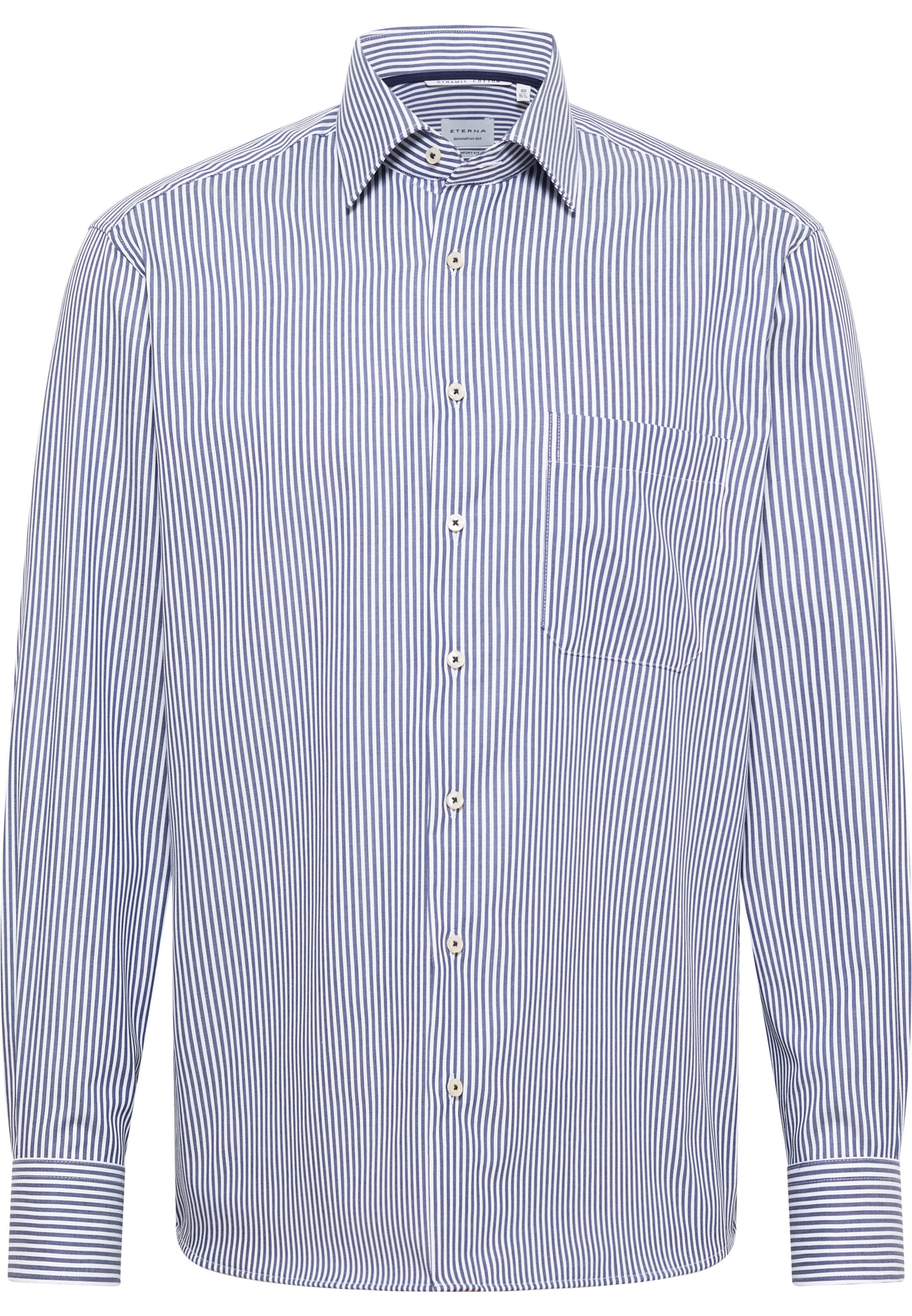 ETERNA Hemd in Blau: Vorderseite