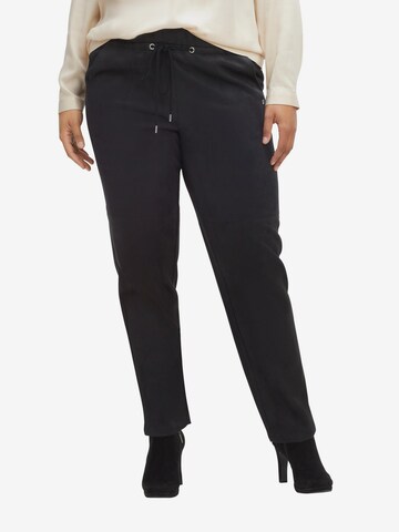 SHEEGO Slim fit Pants in Black: front