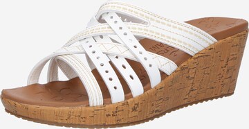 Mule 'Beverlee - Hot Spring' SKECHERS en blanc : devant