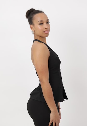 Elara Top in Zwart