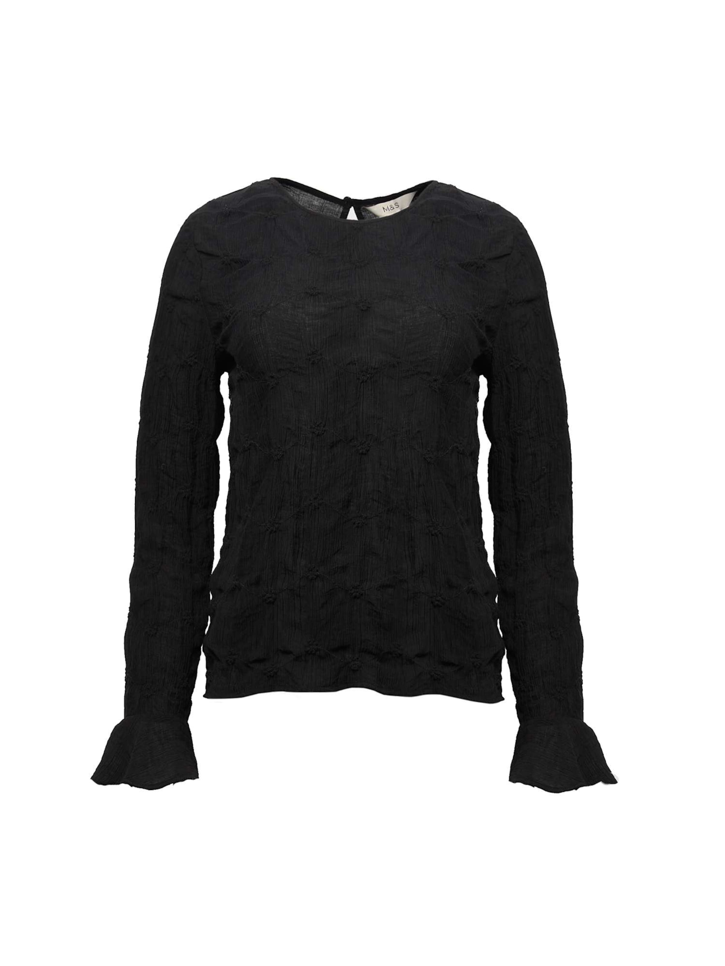 Marks & Spencer Bluse in Schwarz: Vorderseite