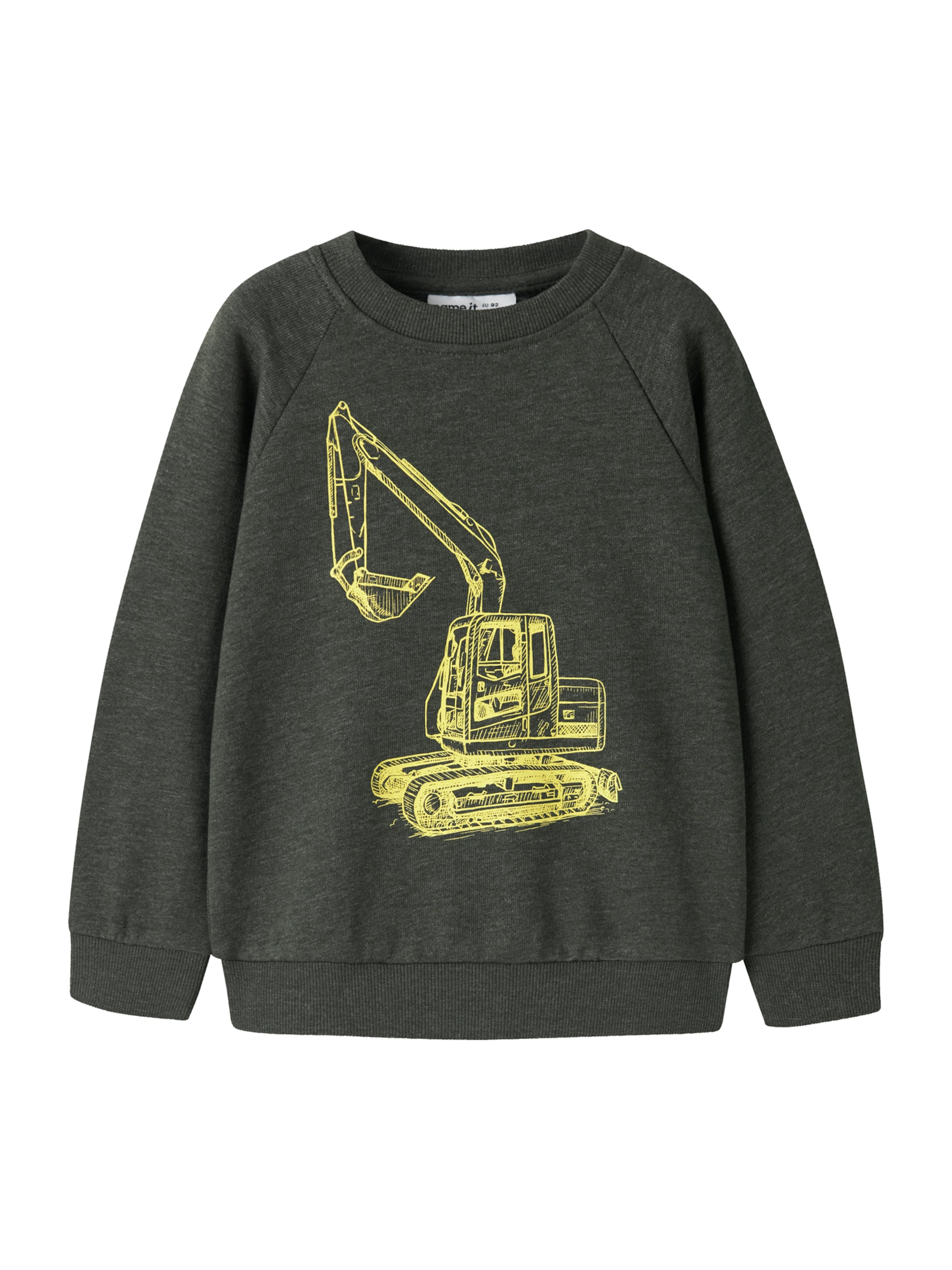 NAME IT Sweatshirt 'NMMVION' in Grey: front