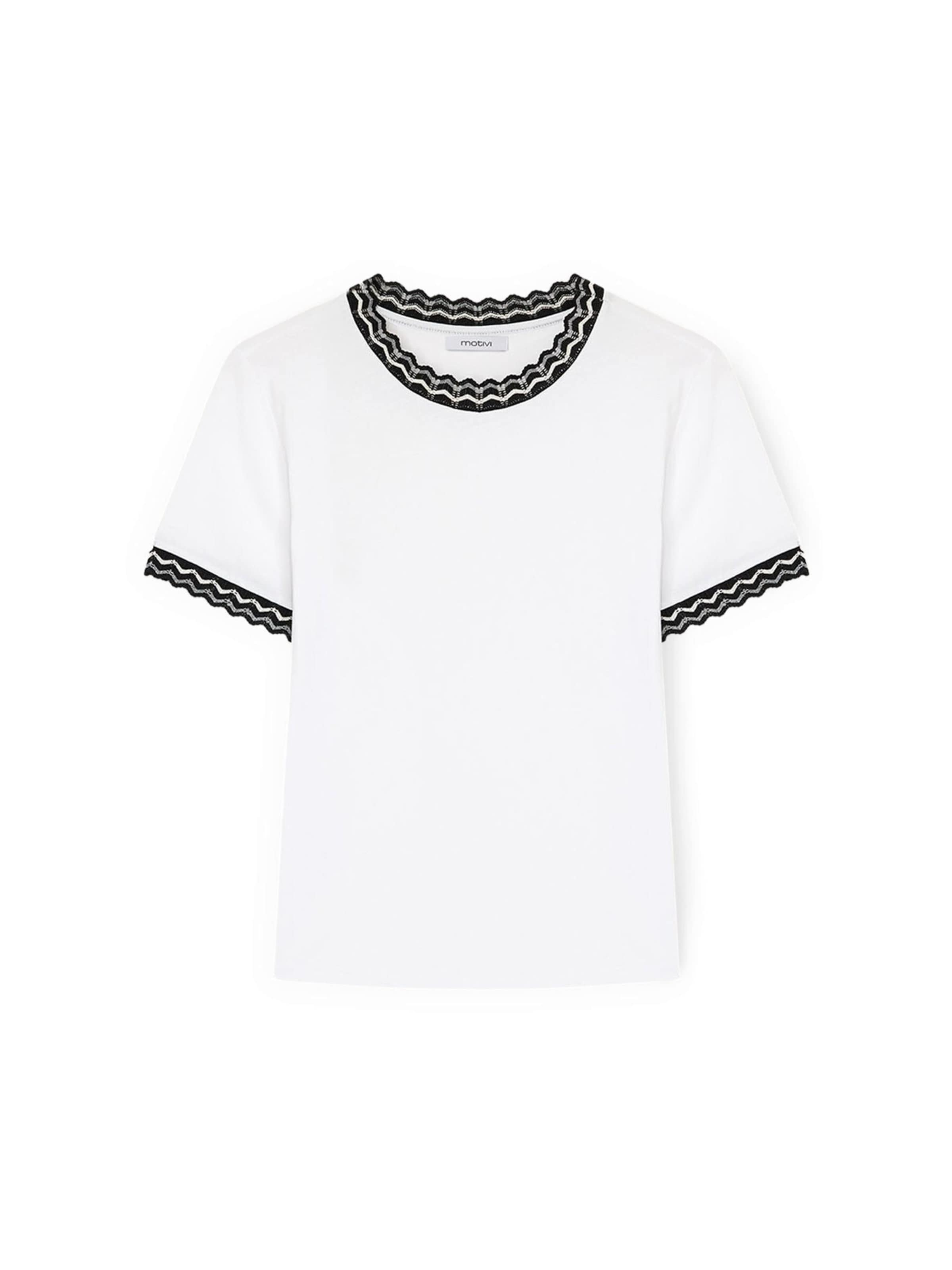 MOTIVI Shirt in White: front
