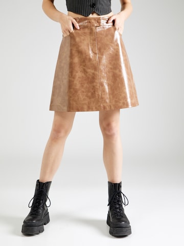 b.young Skirt 'DAFNE' in Brown: front