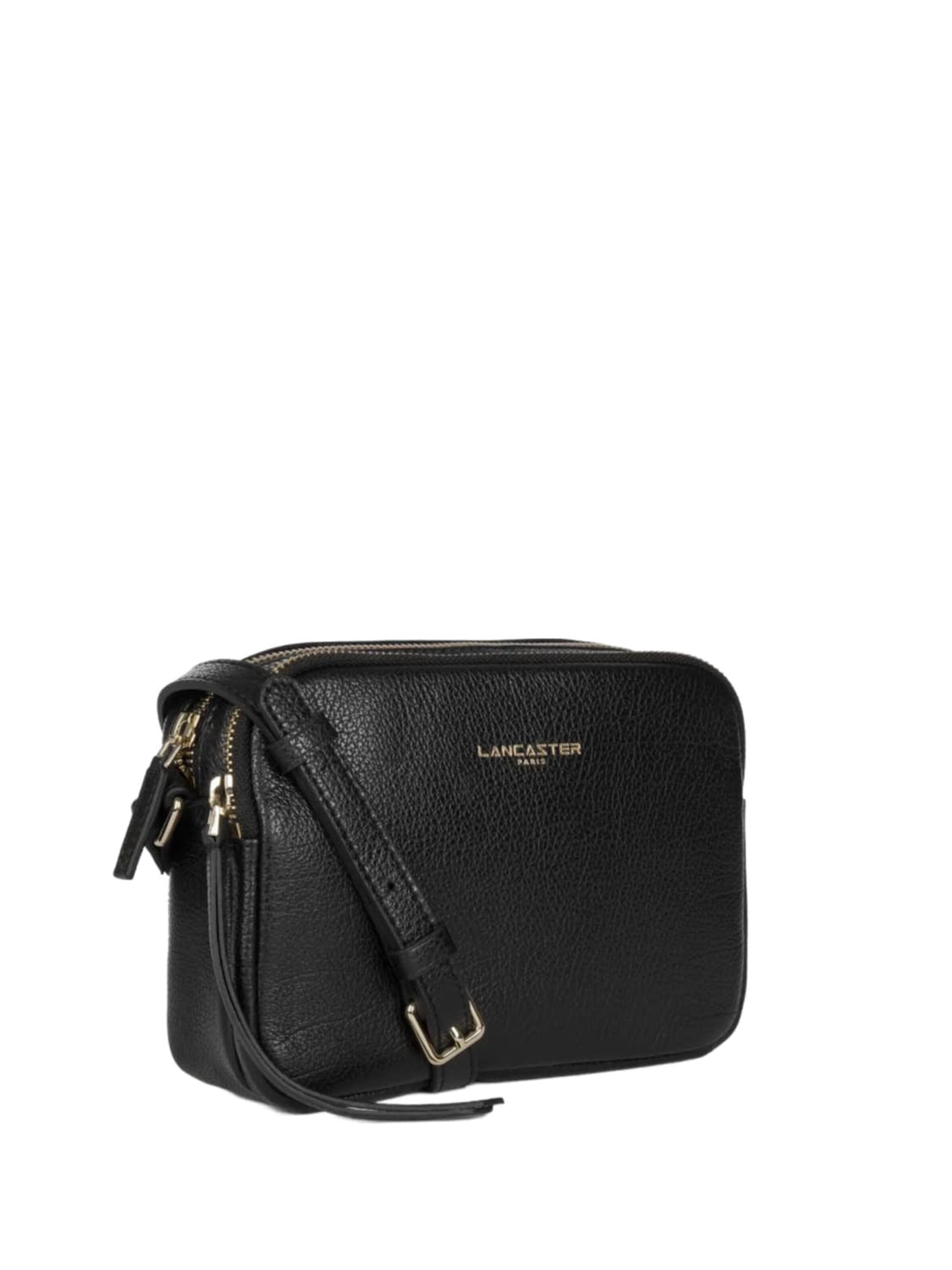 LANCASTER Paris Axelremsväska 'Lancaster Sac trotteur Dune Noir' i svart