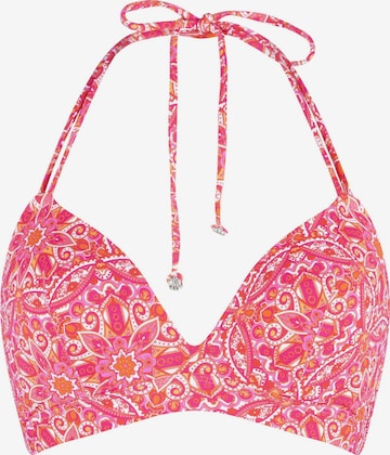 LingaDore - Triángulo Top de bikini en rosa: frente