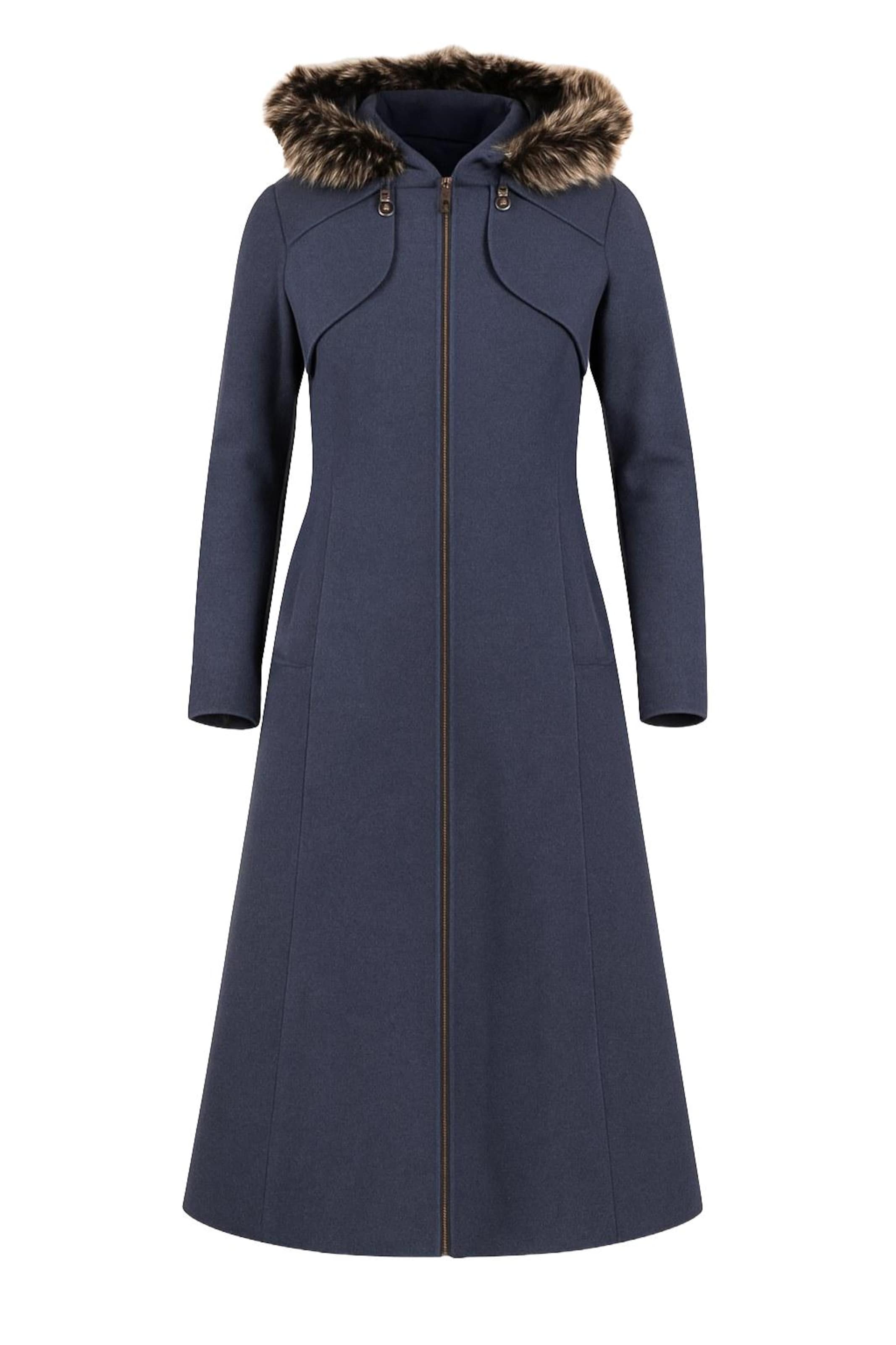 MODAMIHRAM Mantel in taubenblau, Produktansicht