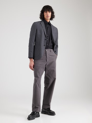 SELECTED HOMME Slim Fit Hemd 'SLHETHAN' in Schwarz