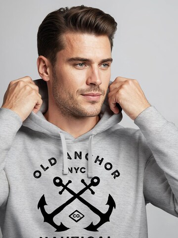 Neverless Sweatshirt 'Old Anchor' in Grey