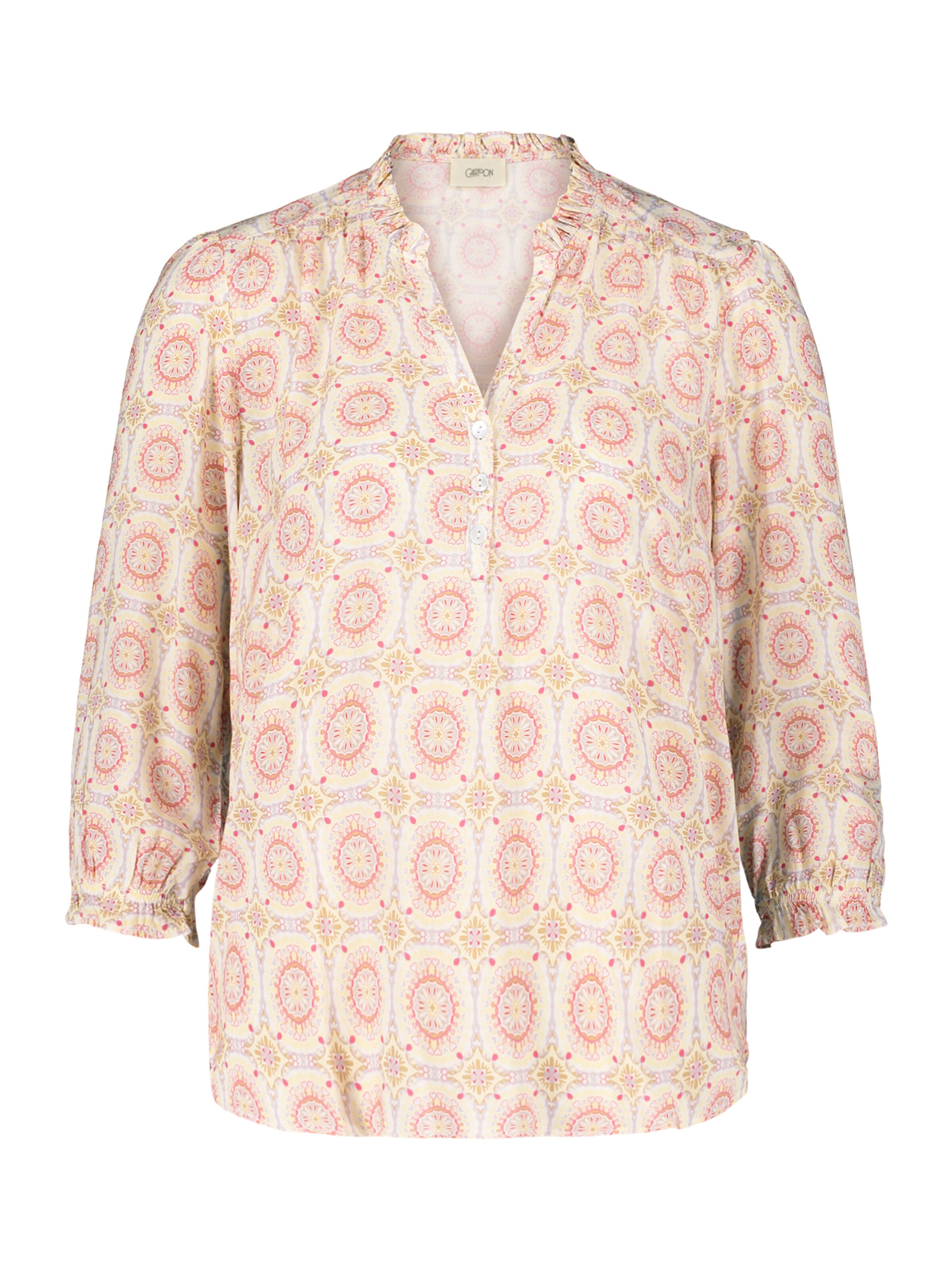 Cartoon Blouse in Wit: voorkant